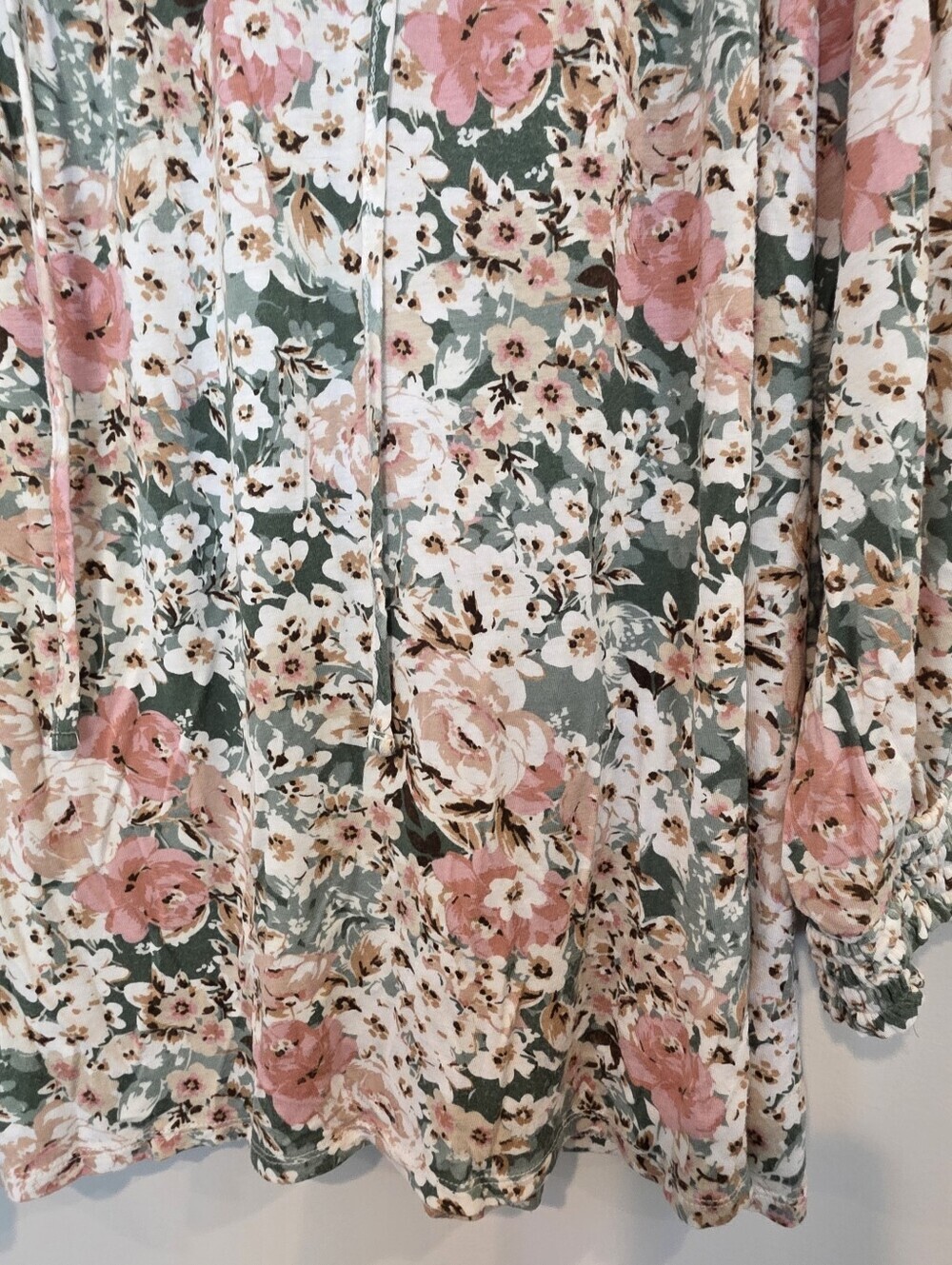 Stitch by Chenault Size XXL Floral Boho Top Rayon Lightweight Comfortable - Picture 6 of 9